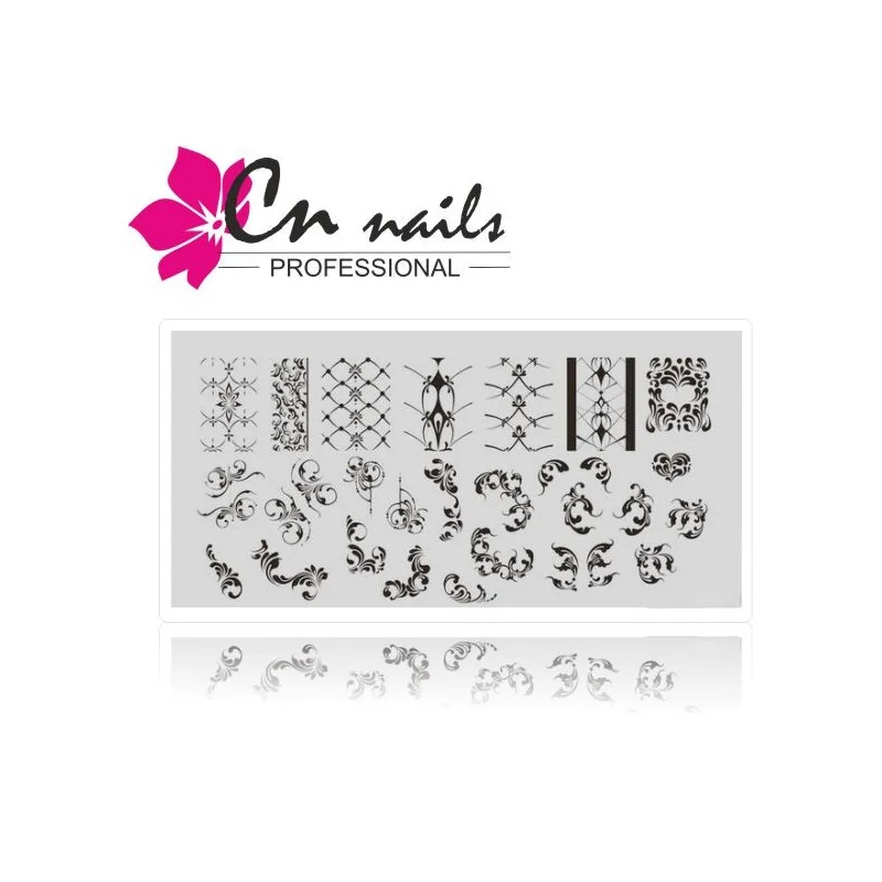 JR-77 Šablóna na pečiatkovanie CN nails Doštičky Konad
